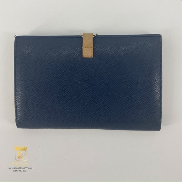 Céline large strap wallet in grained calfskin - Picture 2 of 12